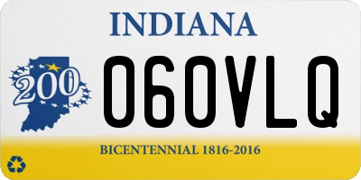 IN license plate 060VLQ