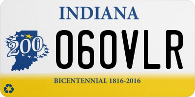 IN license plate 060VLR