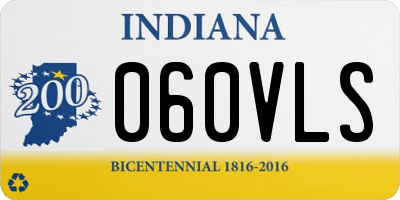 IN license plate 060VLS