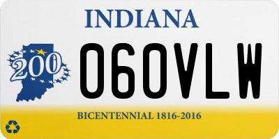 IN license plate 060VLW