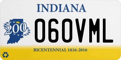 IN license plate 060VML