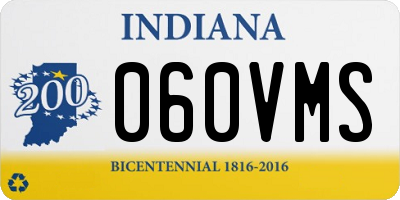 IN license plate 060VMS