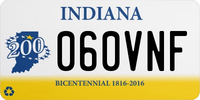 IN license plate 060VNF