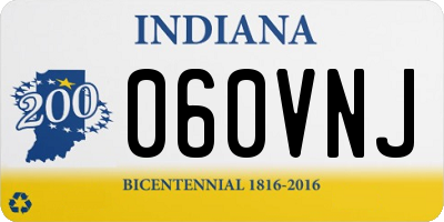 IN license plate 060VNJ