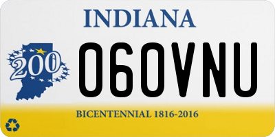 IN license plate 060VNU