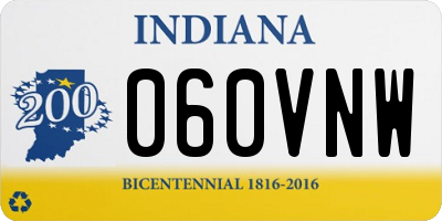 IN license plate 060VNW