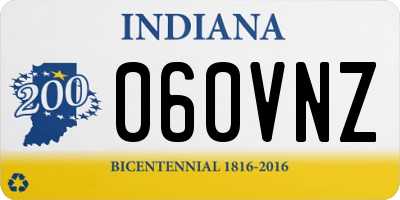 IN license plate 060VNZ