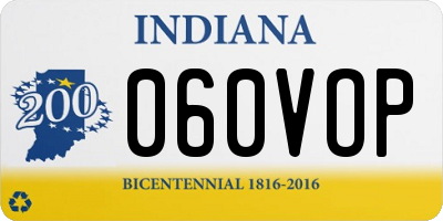 IN license plate 060VOP