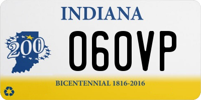 IN license plate 060VP