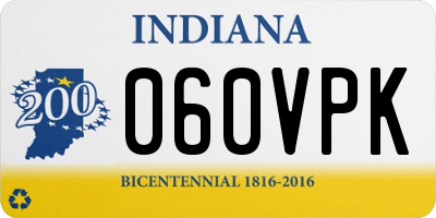 IN license plate 060VPK