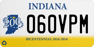 IN license plate 060VPM