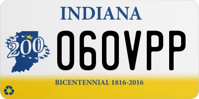 IN license plate 060VPP