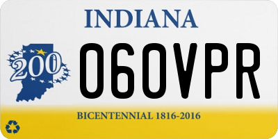 IN license plate 060VPR