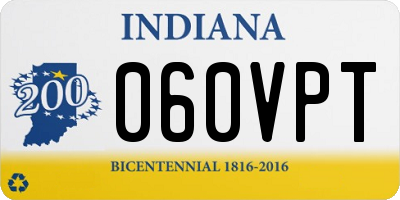 IN license plate 060VPT