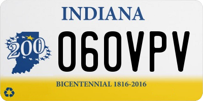 IN license plate 060VPV