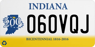 IN license plate 060VQJ