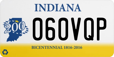 IN license plate 060VQP