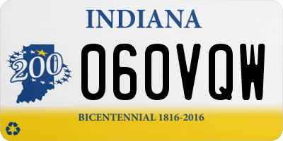 IN license plate 060VQW
