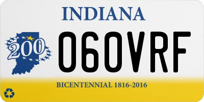 IN license plate 060VRF
