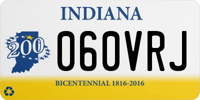 IN license plate 060VRJ