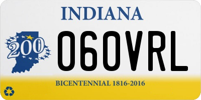 IN license plate 060VRL