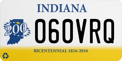 IN license plate 060VRQ