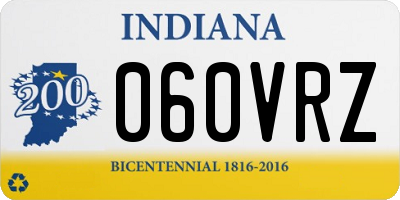 IN license plate 060VRZ