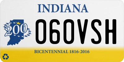 IN license plate 060VSH