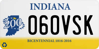 IN license plate 060VSK