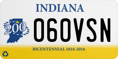 IN license plate 060VSN