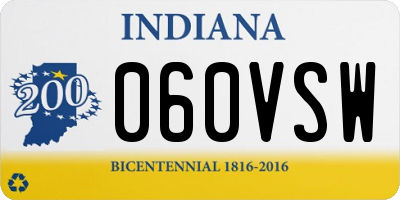 IN license plate 060VSW
