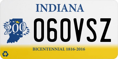 IN license plate 060VSZ