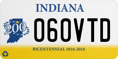 IN license plate 060VTD