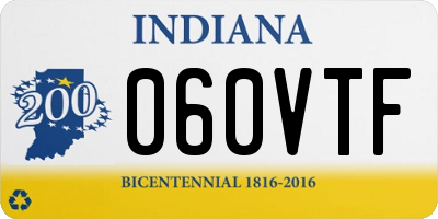 IN license plate 060VTF