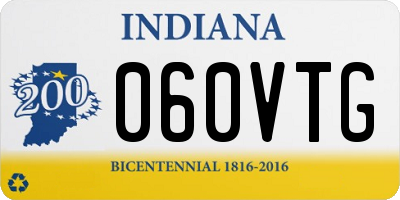 IN license plate 060VTG