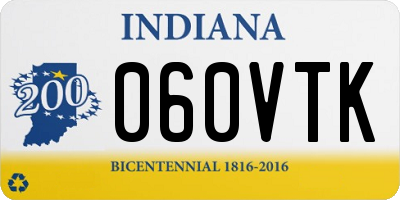 IN license plate 060VTK
