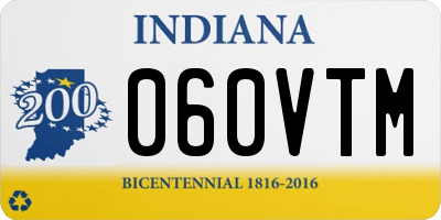 IN license plate 060VTM