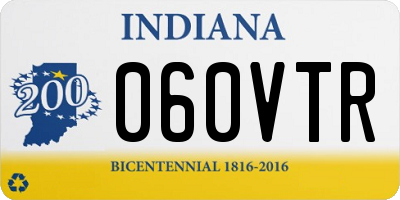 IN license plate 060VTR