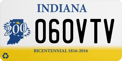 IN license plate 060VTV