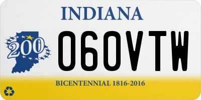 IN license plate 060VTW