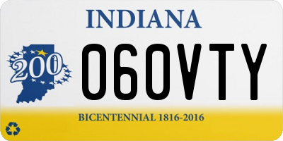 IN license plate 060VTY