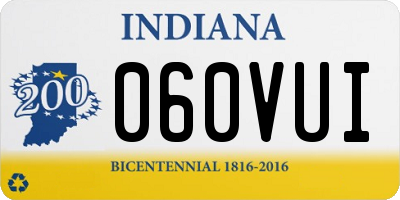 IN license plate 060VUI