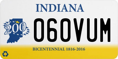 IN license plate 060VUM