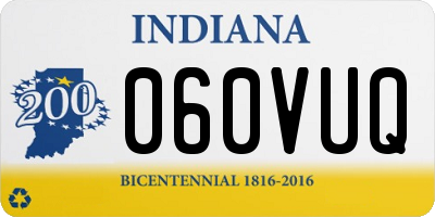 IN license plate 060VUQ