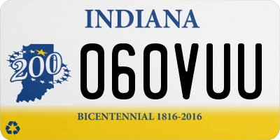 IN license plate 060VUU