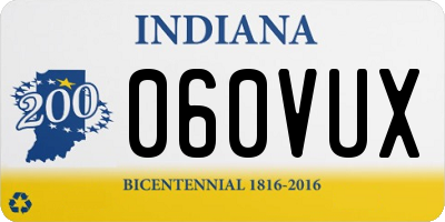 IN license plate 060VUX