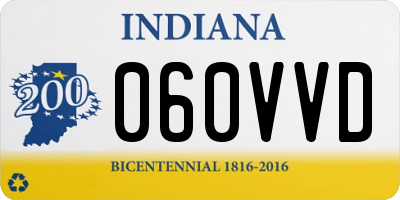 IN license plate 060VVD