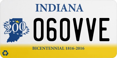 IN license plate 060VVE