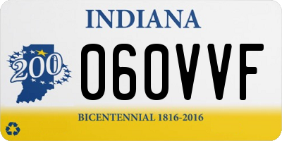 IN license plate 060VVF