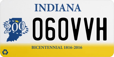 IN license plate 060VVH